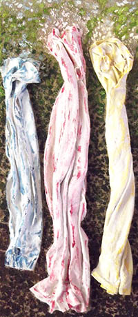 philip-needham-mini Painted cloth and gauze